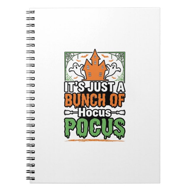 Halloween Hocus Pocus Quote Vector Design_1 Notebook (Front)