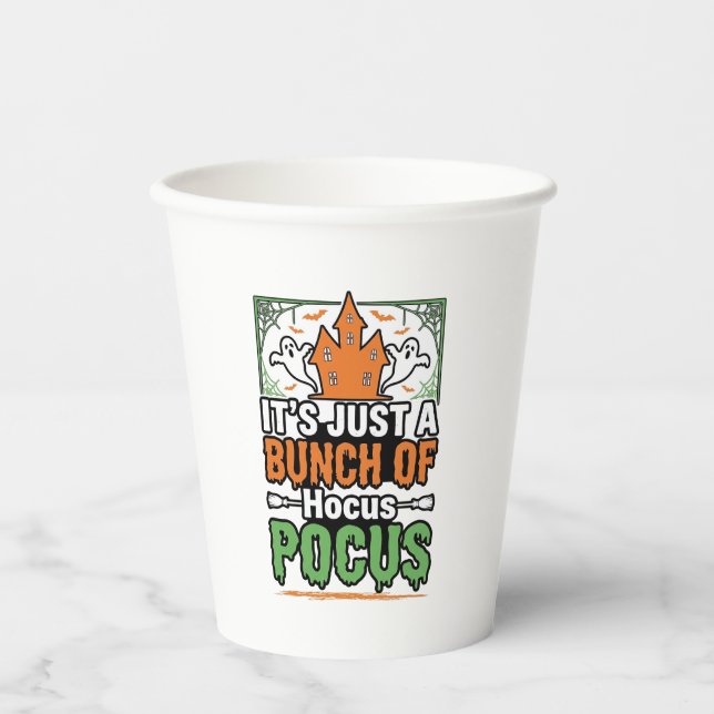 Halloween Hocus Pocus Quote Vector Design_1 Paper Cups (Front)