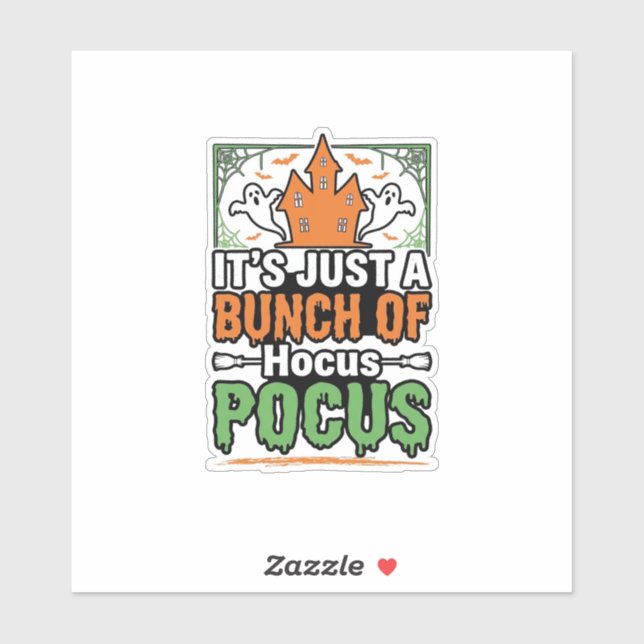 Halloween Hocus Pocus Quote Vector Design_1 Sticker (Sheet)