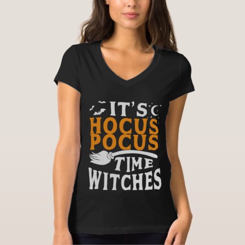 Halloween Hocus Pocus Time Witches Costume T_Shirt