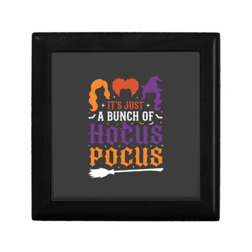 Halloween Hocus Pocus Witch Typography Vector Gift Box
