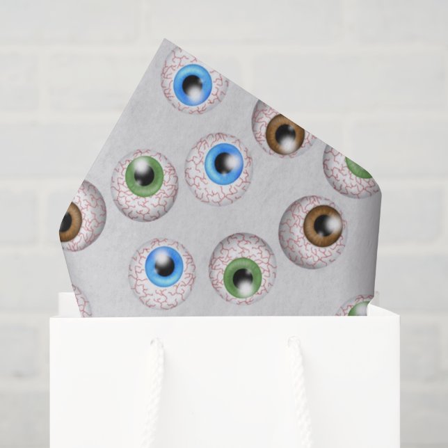 Halloween Holiday eyeball pattern tissue paper (Gift Bag)