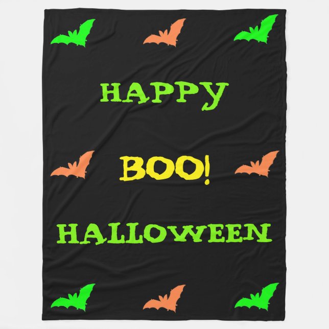 Halloween Homage Fleece Blanket (Front)