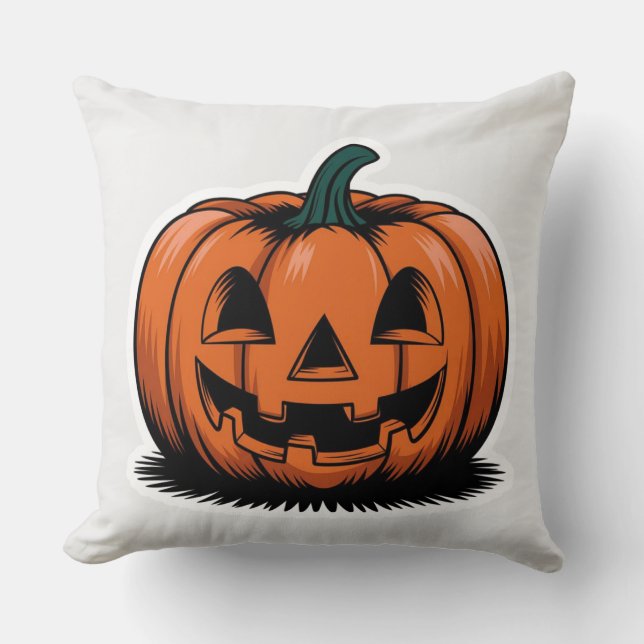 Halloween home decdecorated  throw pillow (Front)