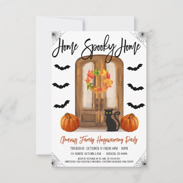 Halloween Home Spooky Home Invitation (Front)