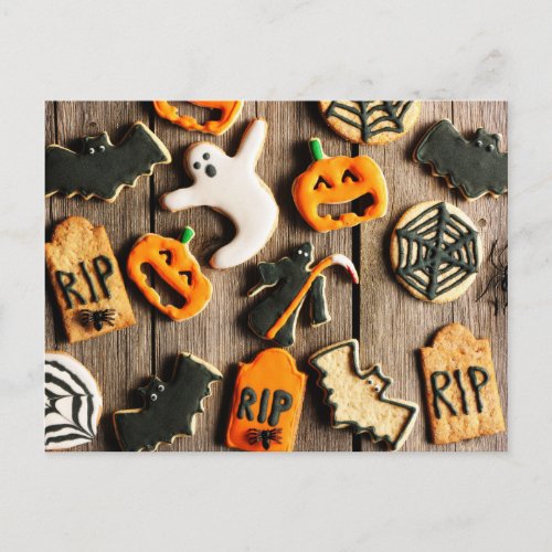 Halloween Homemade Gingerbread Cookies Postcard