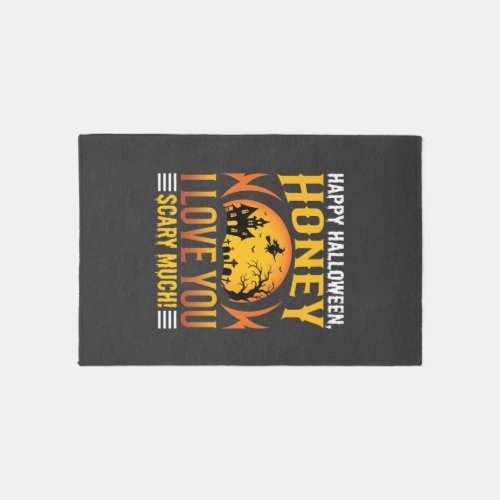Halloween Honey I Love You Scary Much Rug