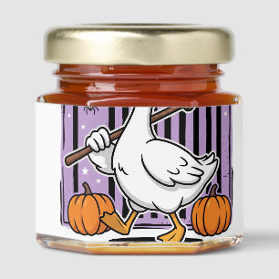 Halloween Honk or Treat Witch Goose Honey Jar Favors