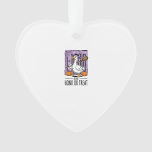 Halloween Honk or Treat Witch Goose Ornament