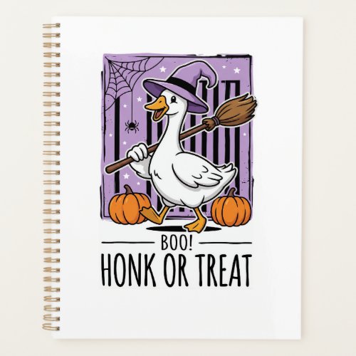 Halloween Honk or Treat Witch Goose Planner