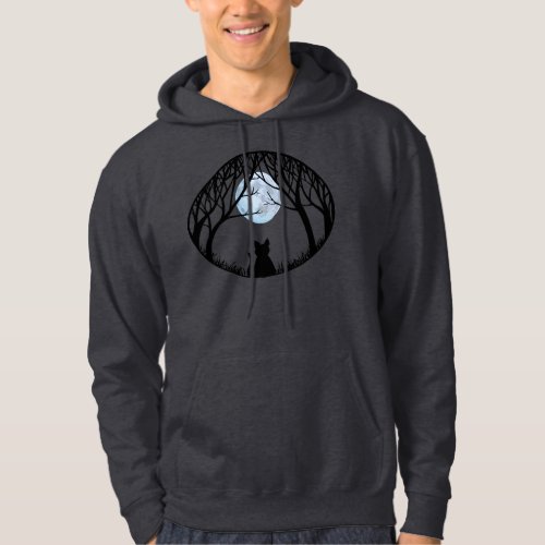 Halloween Hoodie Black Cat Hooded Sweatshirt