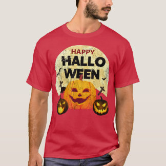Halloween Horor Night Pumpkins Vintage  T-Shirt