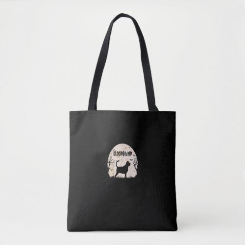 Halloween Horror Bloodhound  Tote Bag