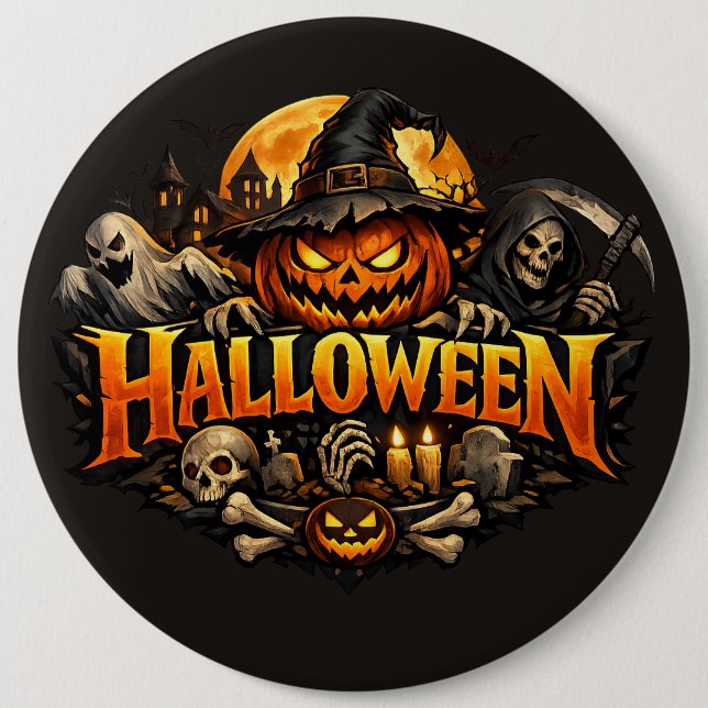 Halloween Horror Button (Front)