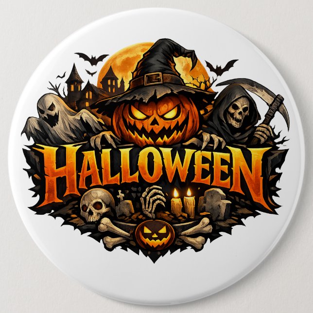 Halloween Horror Button (Front)
