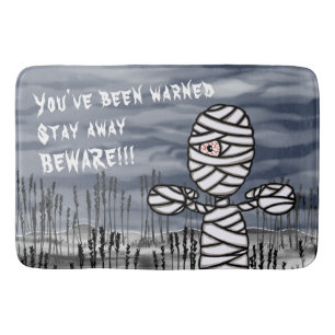 Halloween Horror Creepy Mommy  Bath Mat