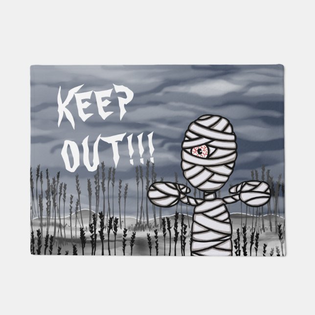 Halloween Horror Creepy Mommy Doormat (Front)