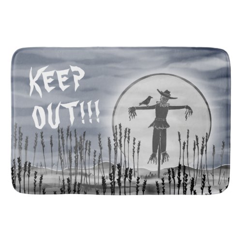 Halloween Horror Creepy Scarecrow Bath Mat