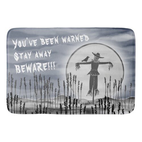 Halloween Horror Creepy Scarecrow Bath Mat