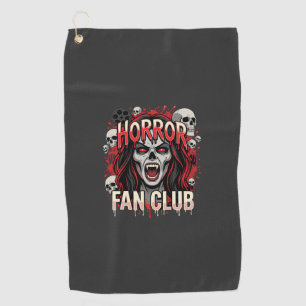 Halloween Horror Fan Club Vampire Skull Golf Towel