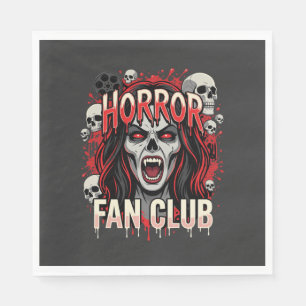 Halloween Horror Fan Club Vampire Skull Napkins