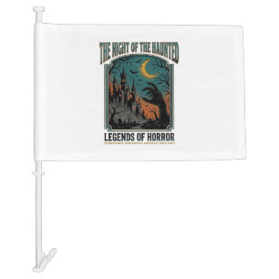 Halloween Horror Haunted Night Vintage Spooky_1 Car Flag