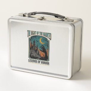 Halloween Horror Haunted Night Vintage Spooky_1 Metal Lunch Box