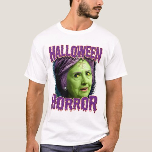 Halloween Horror Hillary White t_Shirt