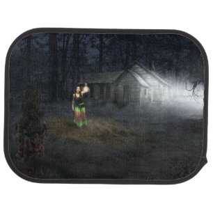 Halloween Horror House Car Floor Mat