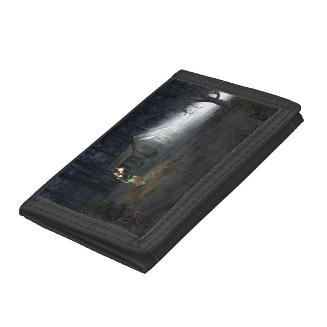 Halloween Horror House Trifold Wallet (Bottom)