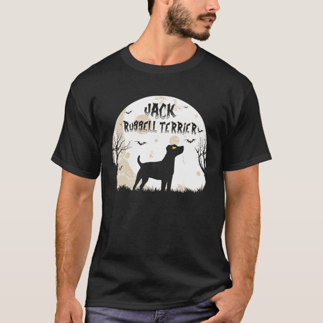 Halloween Horror Jack Russell Terrier T-Shirt (Front)