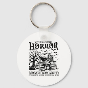 Halloween Horror Midnight Book Club Society Litera Keychain