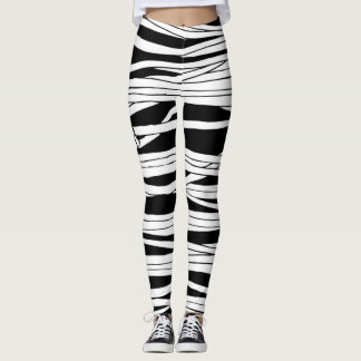 Halloween Horror Movie Mummy Bandages Leggings