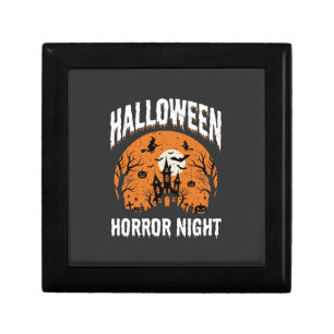 Halloween Horror Night Haunted Castle Vintage Gift Box