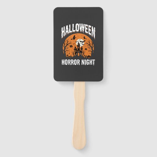 Halloween Horror Night Haunted Castle Vintage Hand Fan