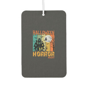 Halloween Horror Night Haunted House Vector_1 Air Freshener