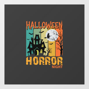 Halloween Horror Night Haunted House Vector_1 Floor Decals
