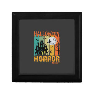 Halloween Horror Night Haunted House Vector_1 Gift Box