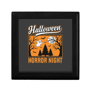 Halloween Horror Night Retro Ghost Forest Gift Box