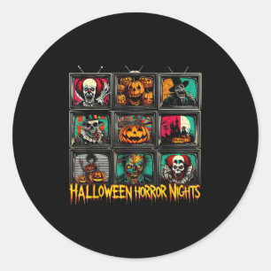 Halloween Horror Nights Y Movie Classic Round Sticker