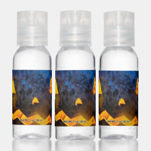 Halloween horror orange pumpkin hand sanitizer
