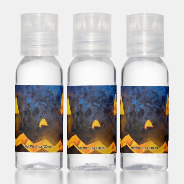 Halloween horror orange pumpkin hand sanitizer (Set)