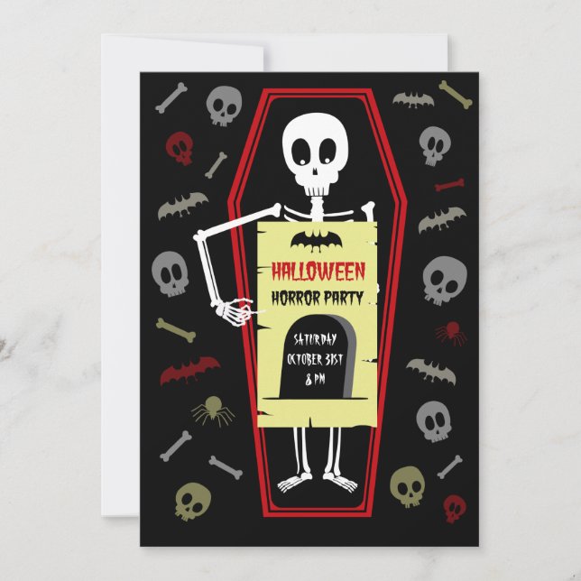 Halloween Horror Party Invitation (Front)