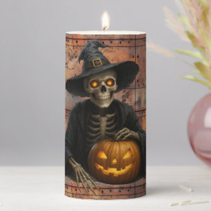 Halloween Horror Pillar Candle