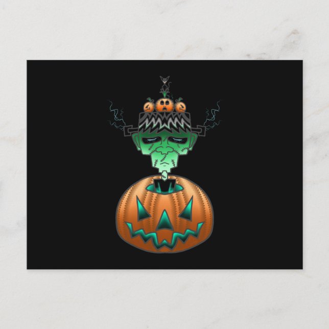 Halloween Horror Punk Postcard (Front)