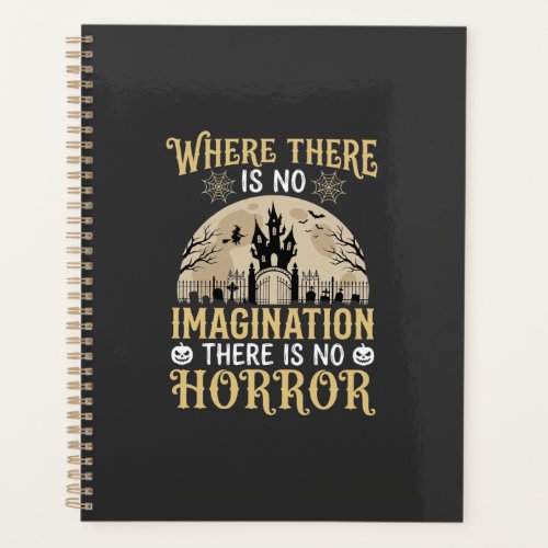 Halloween Horror Quote Haunted Castle Imagination Planner