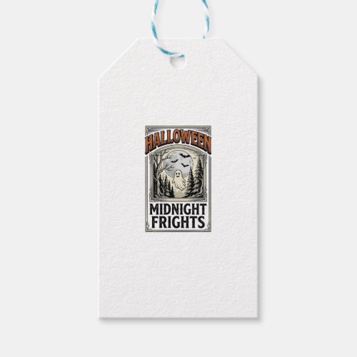 Halloween Horror Shirt Vintage Engraving Spooky Fo Gift Tags