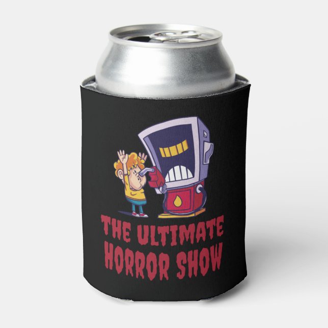 Halloween - Horror Show at Gas Station Can Cooler (Can Front)