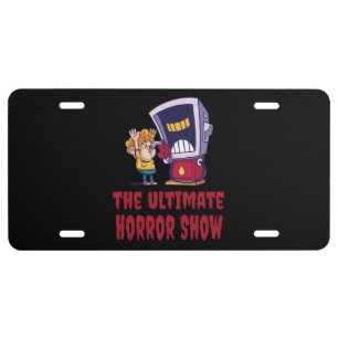 Halloween - Horror Show at Gas Station License Plate