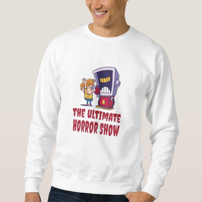 Halloween - Horror Show at Gas Station Sweatshirt (Front)